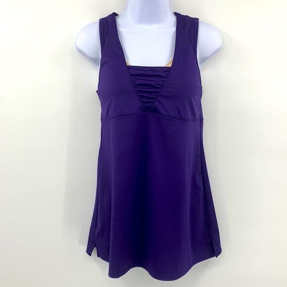 Athleta Purple Top w/ Built in Bra Sz‎ 36DD - Picture 1 of 8
